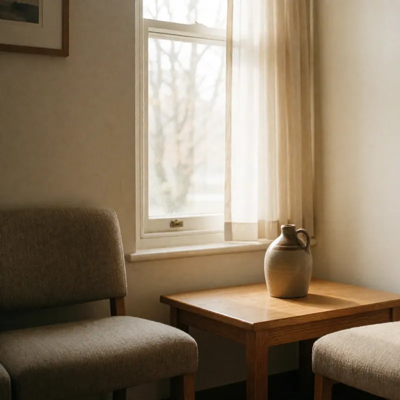 The waiting area at Woodside Physical Therapy